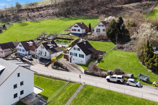 außenansicht mit rasen, wohngebietblick, und residential view
