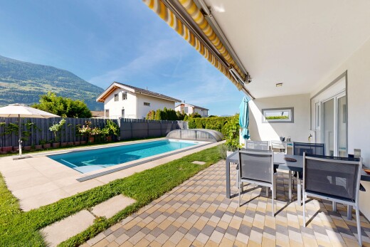 piscine avec terrasse, day time, from property, piscine, et clôture