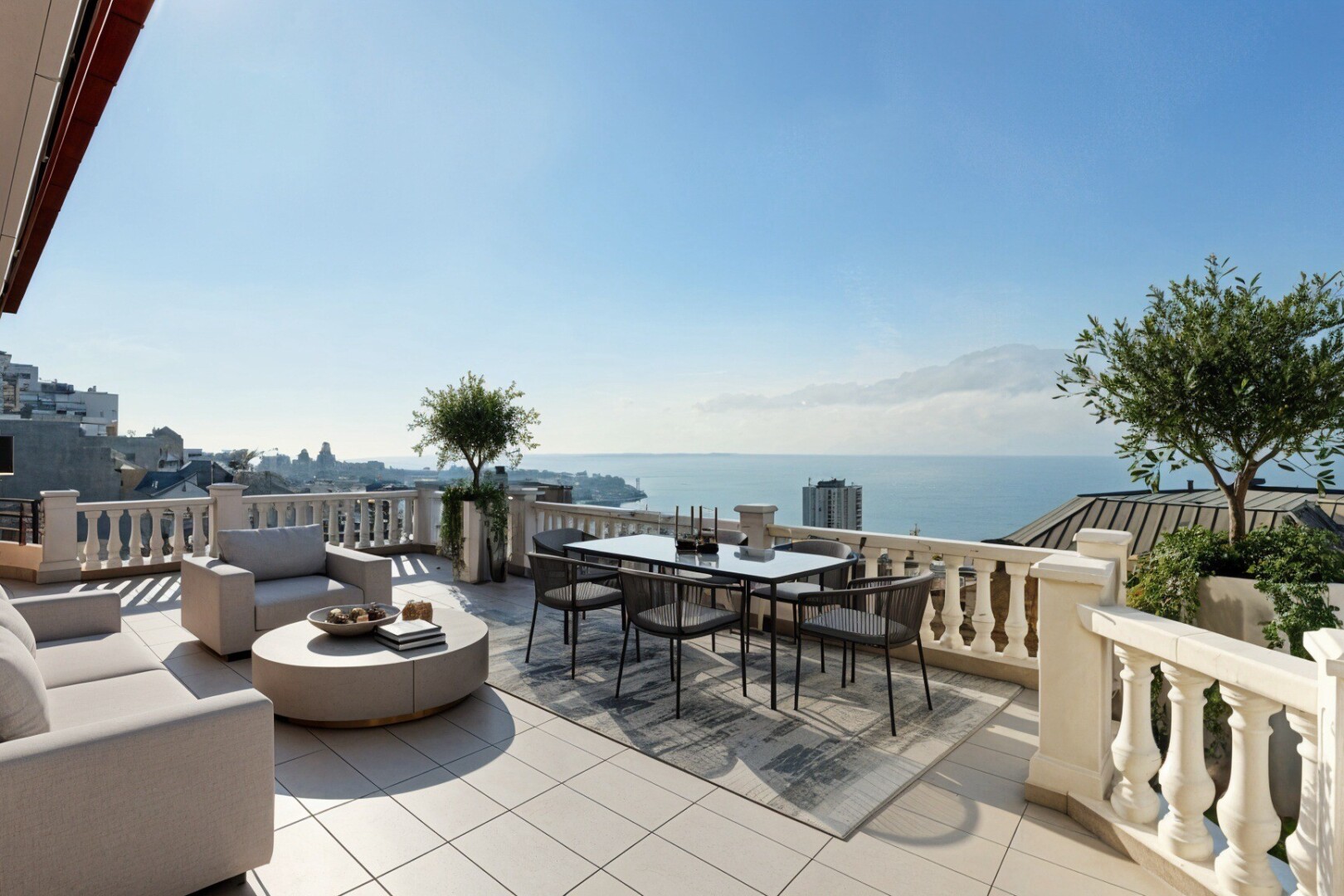 terrasse avec terrasse, from property, ocean view, vue sur l'eau, et water view