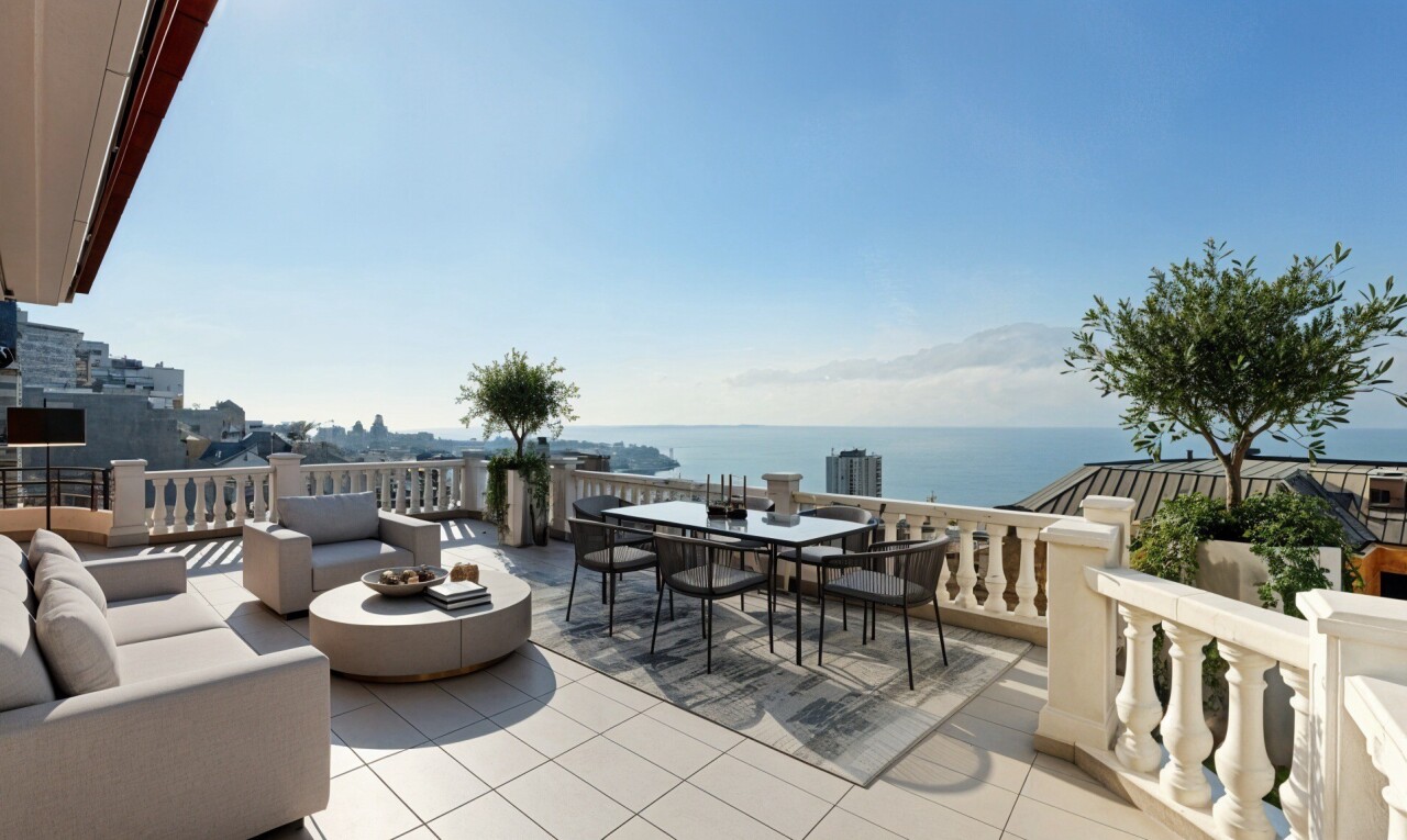 terrasse avec terrasse, from property, ocean view, vue sur l'eau, et water view