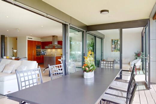 wohn- / esszimmer mit natürliches licht