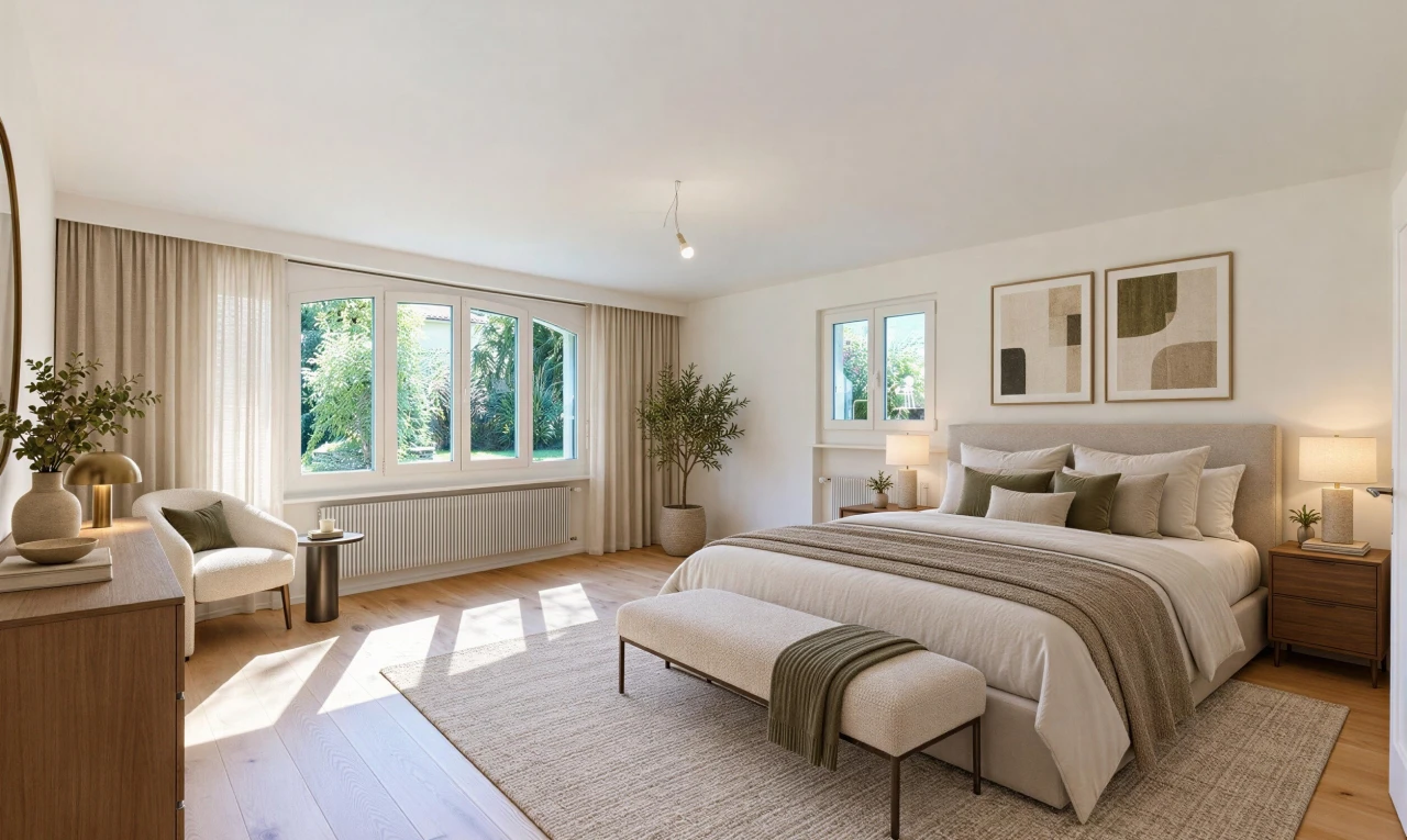 pièce vide avec radiateur, cloison sèche, drywall, sol en finition bois, et wood finish floor