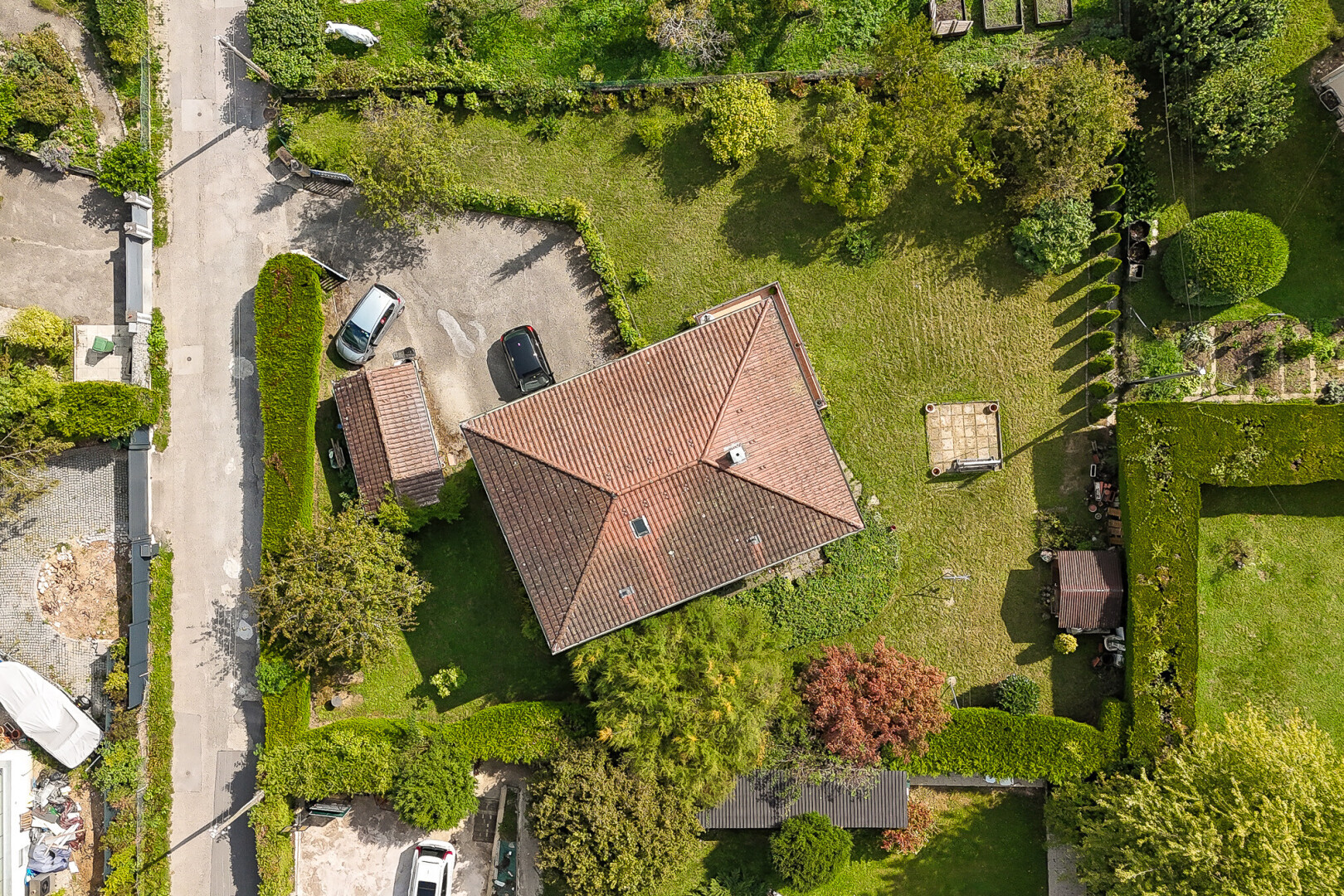 façade avec aerial view