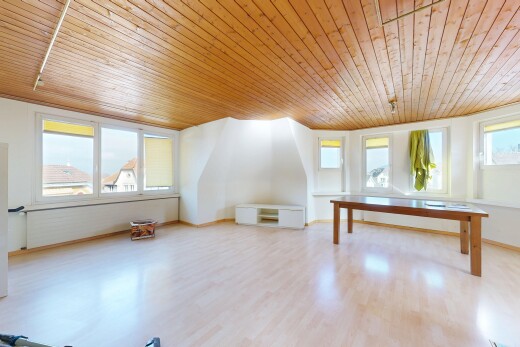 leerer raum mit wood ceiling, holzdecke, wood finish floor, holzfußboden, und inside property