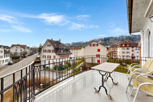 balkon mit day time, from property, terrasse, wohngebietblick, und residential view
