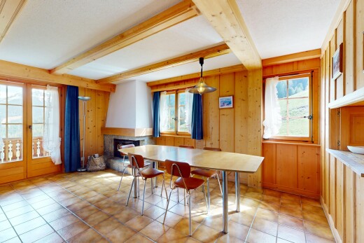 esszimmer mit natural light, natürliches licht, beamed ceiling, balkendecke, und inside property