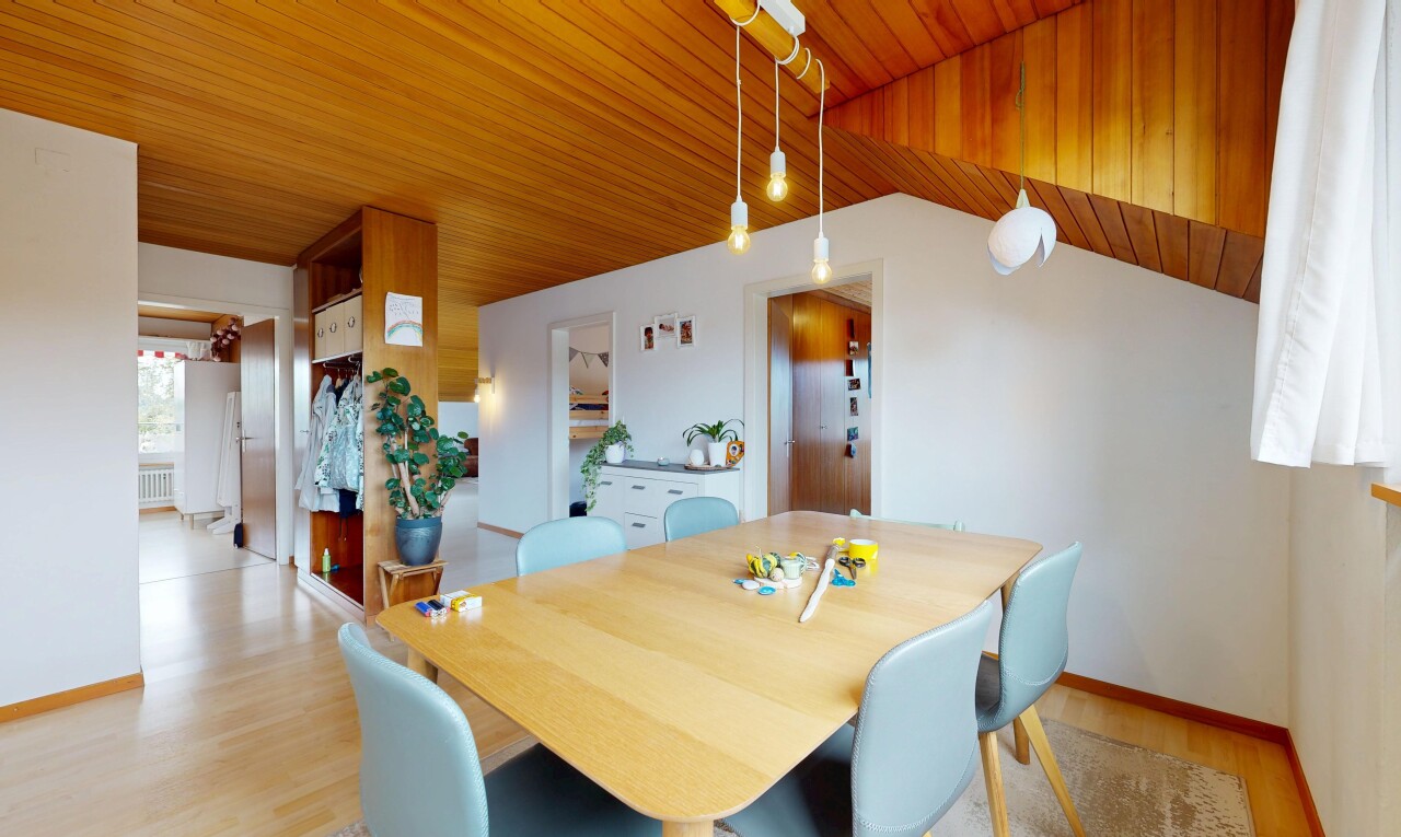 dining space featuring light wood-type flooring, wood ceiling, lofted ceiling, and radiator