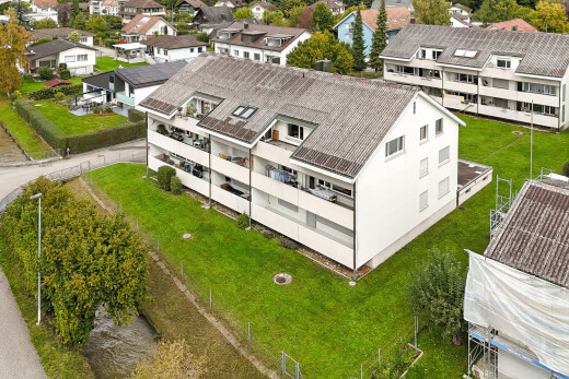 außenansicht mit drone view