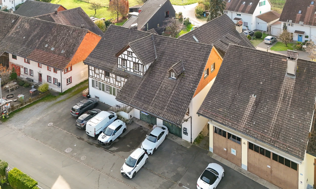 außenansicht mit wohngebietblick