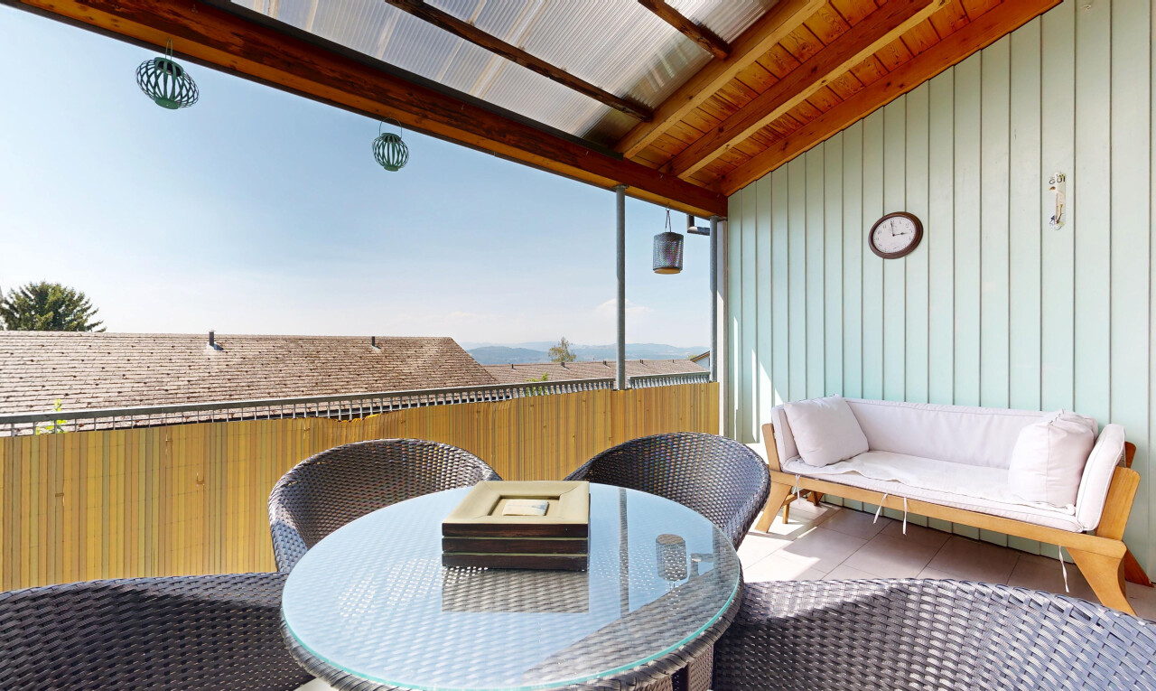 terrasse mit from property, essbereich im freien, und day time