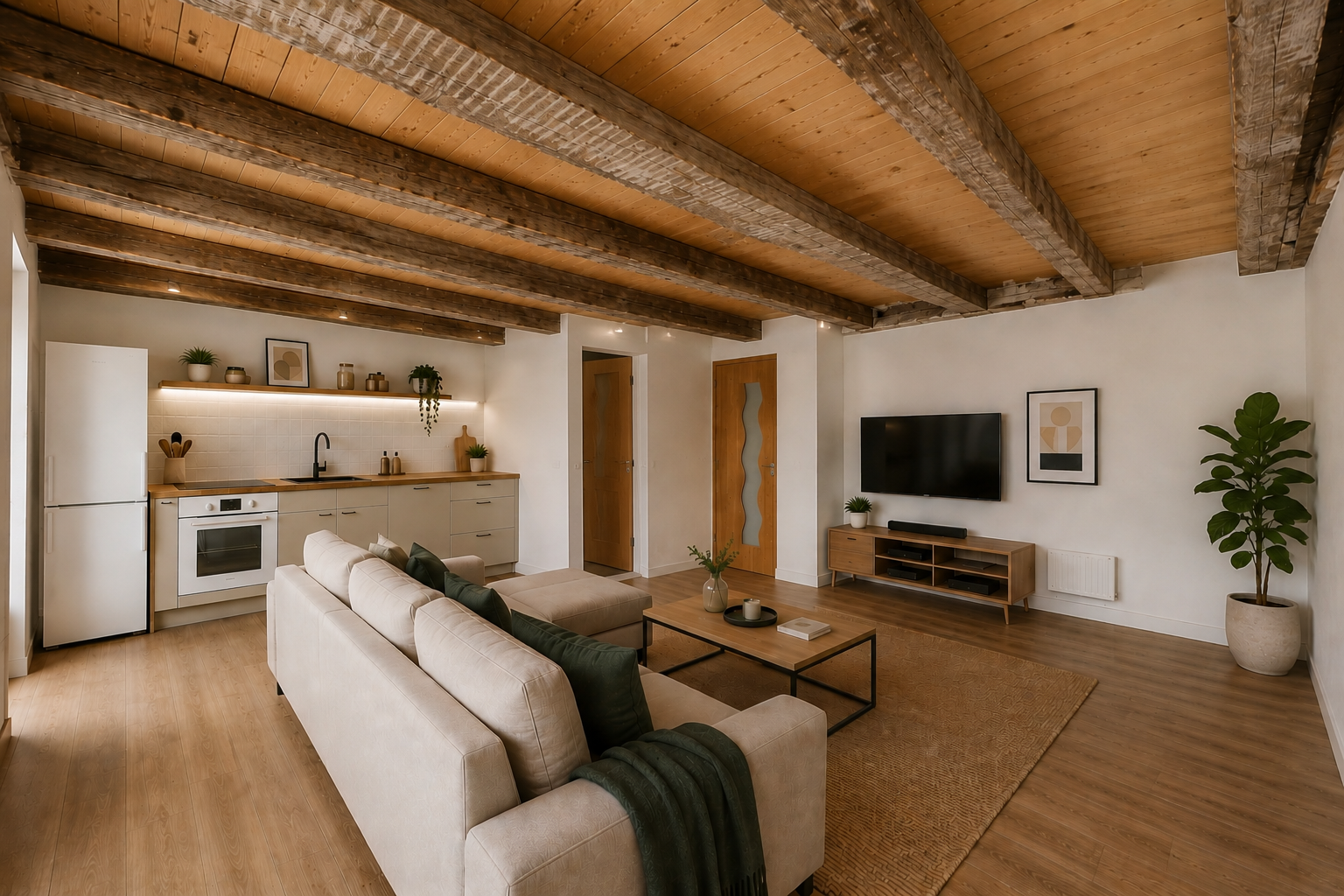 pièce vide avec inside property, sol en béton, concrete floor, cloison sèche, et drywall