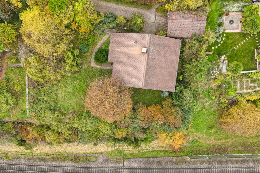garten mit aerial view