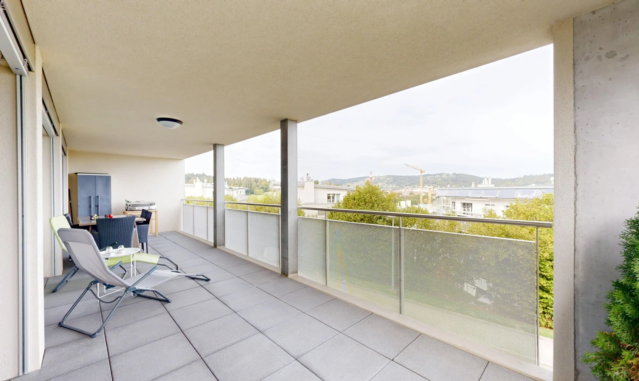 terrasse avec view focus, from property, et overcast