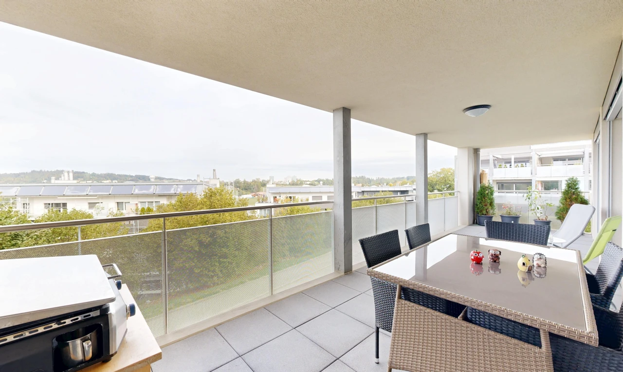 terrasse avec from property, view focus, terrasse, et overcast