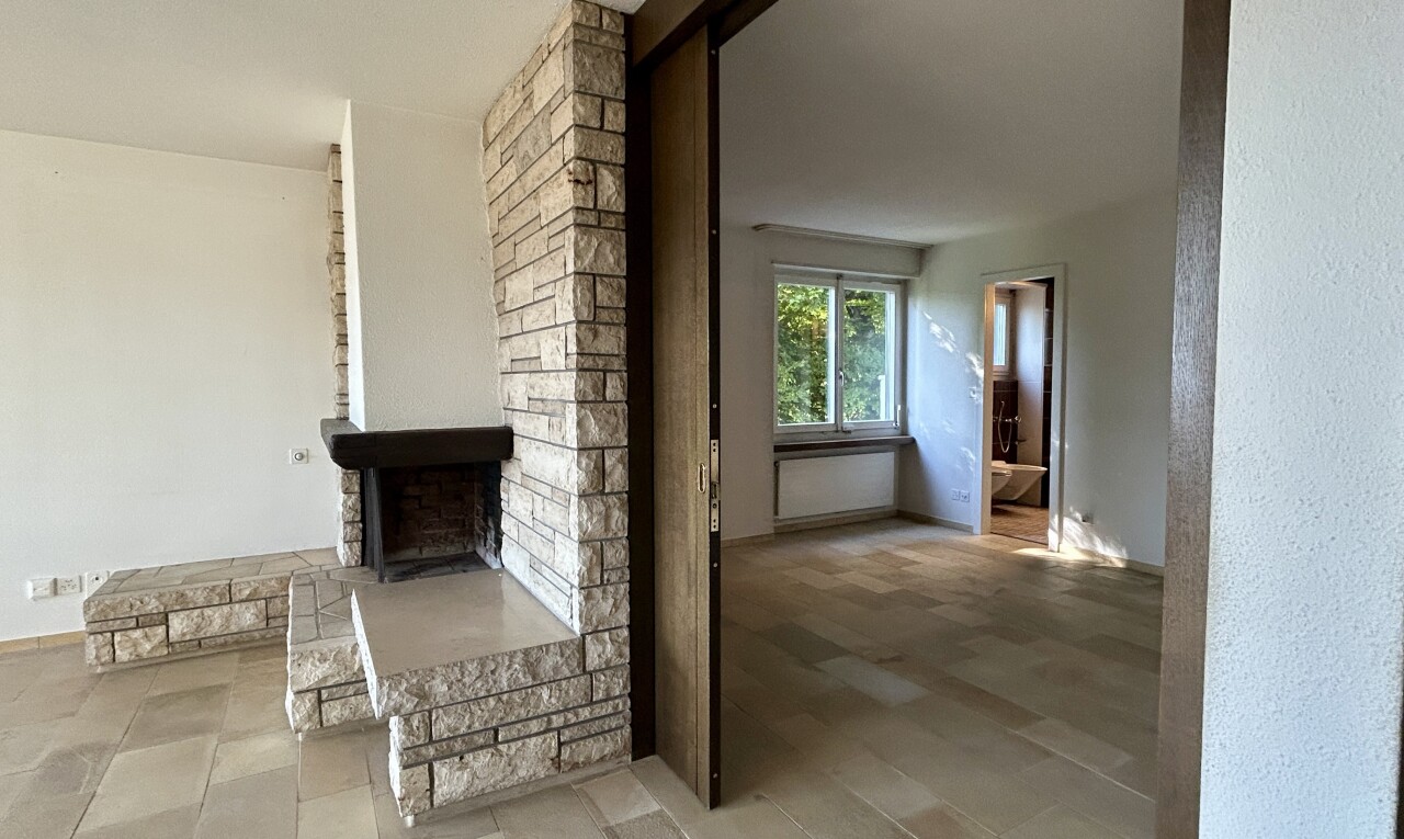 pièce vide avec inside property, lumière naturelle, natural light, et cheminée