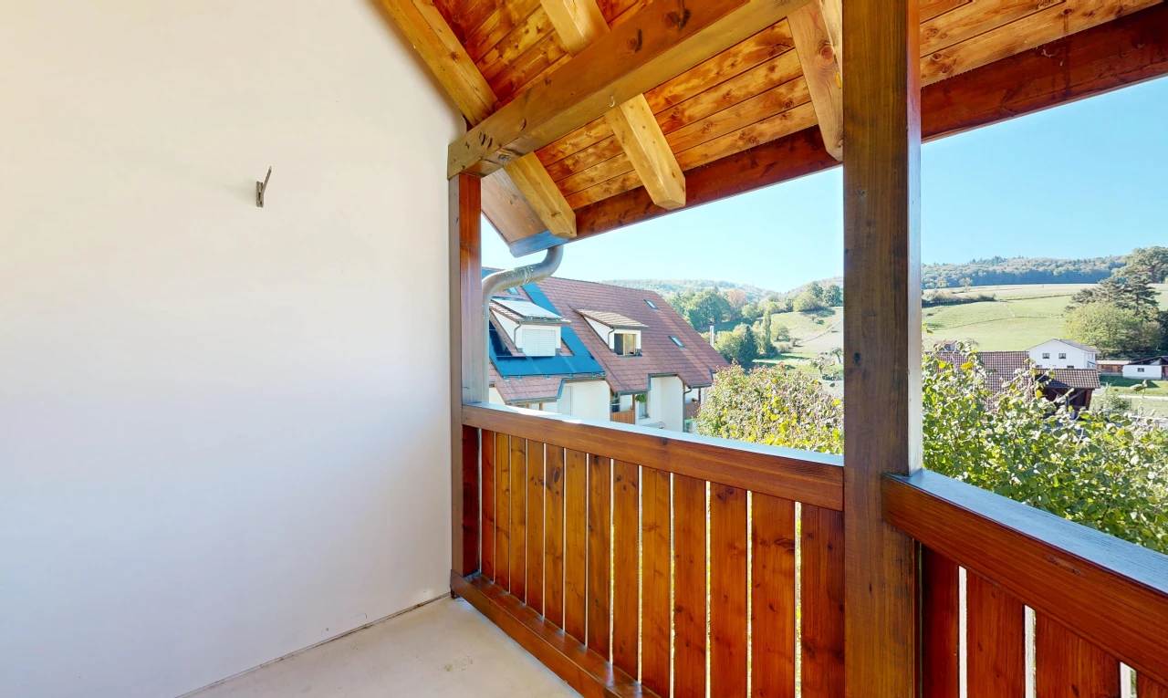 balkon mit balkon, day time, und view focus