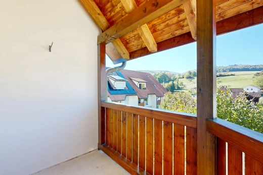 balkon mit balkon, day time, und view focus