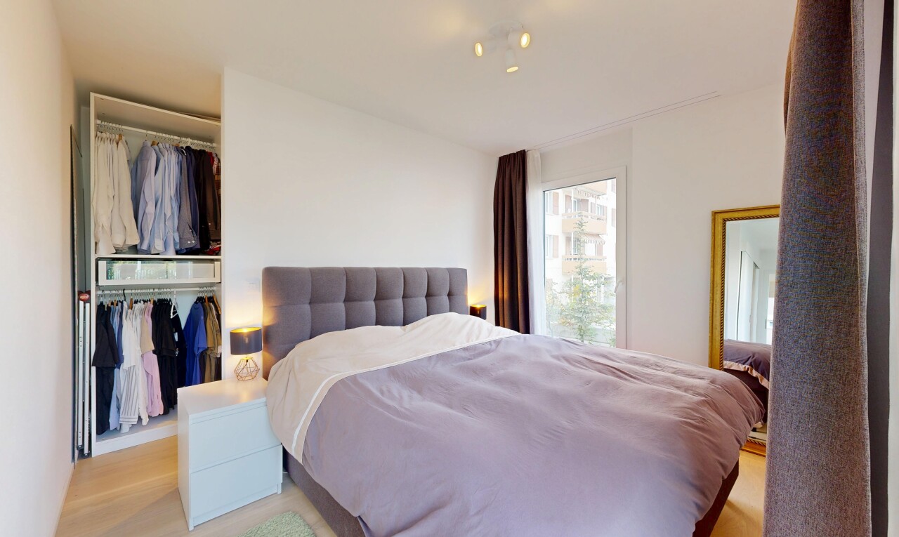 room featuring a closet and wood finished floors
