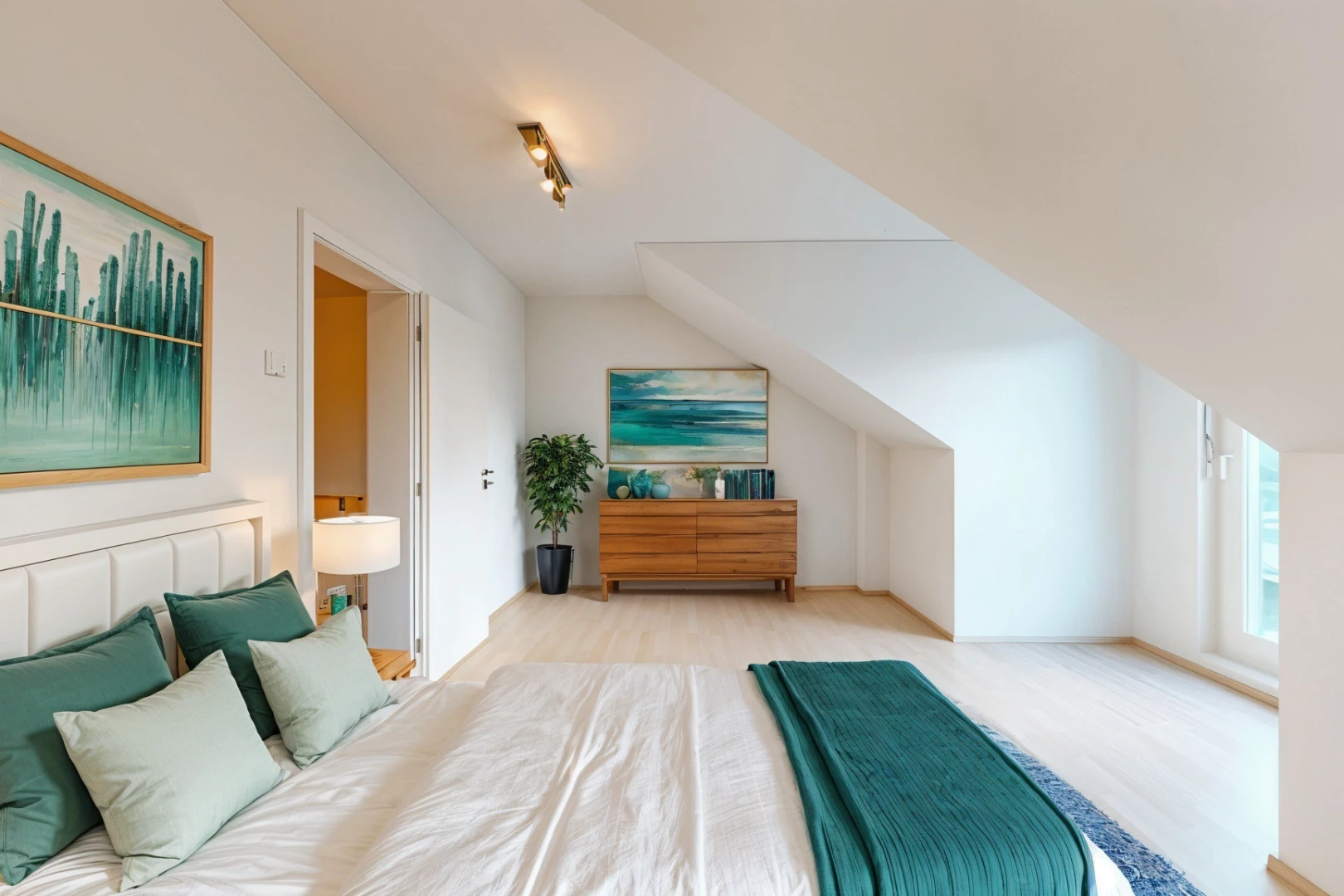 zimmer / schlafzimmer mit natürliches licht