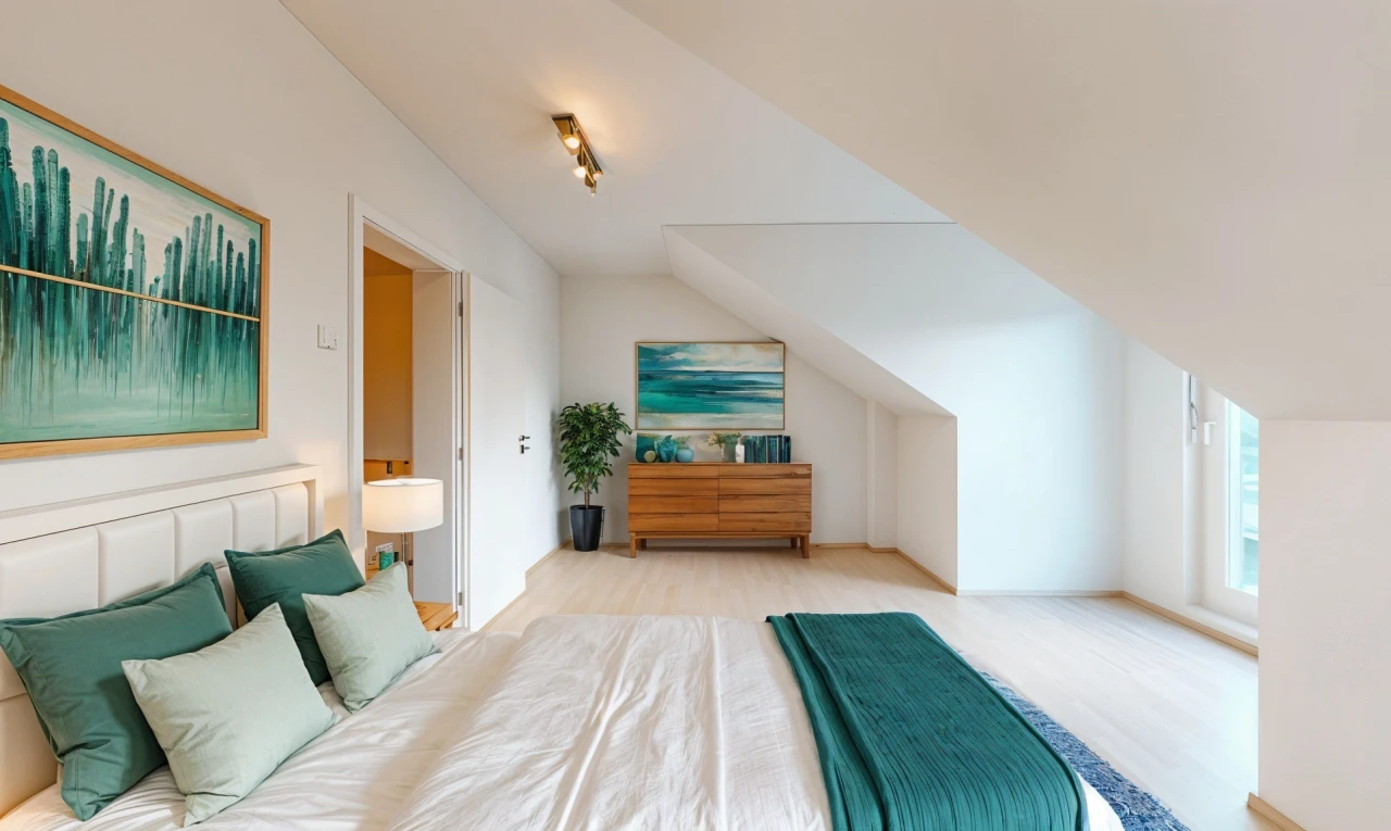 zimmer / schlafzimmer mit natürliches licht