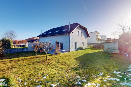 view of property featuring a lawn