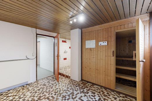 espace intérieur avec mur en bois et plafond de bois