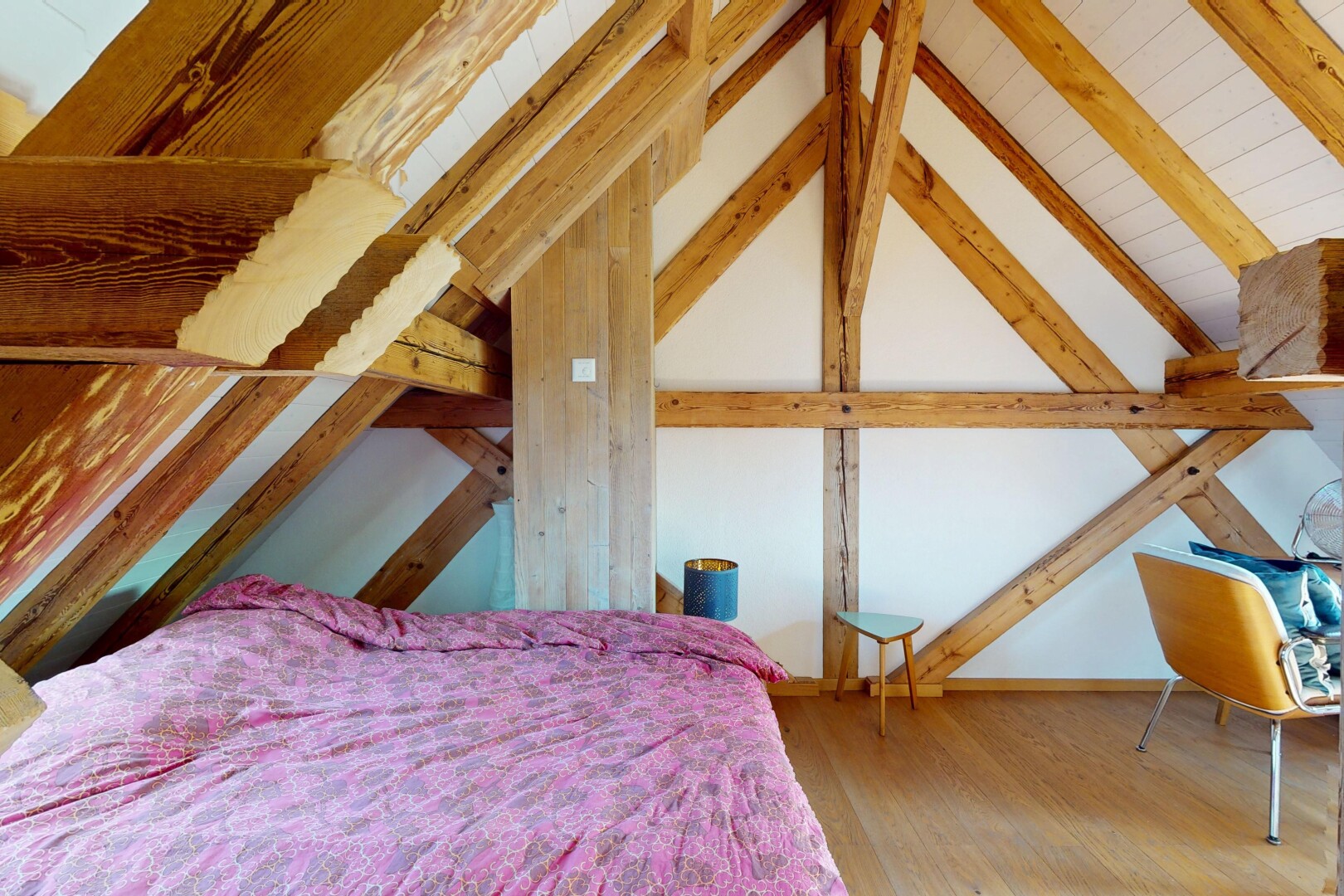 room with wood finished floors