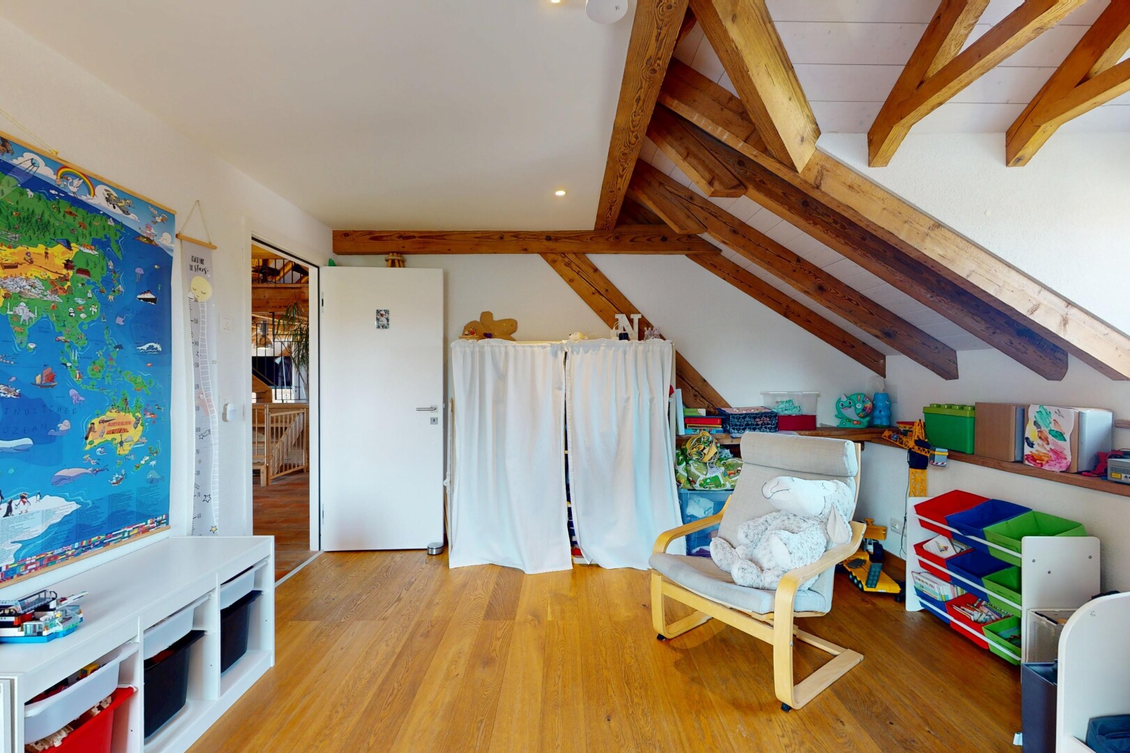 room with wood finished floors