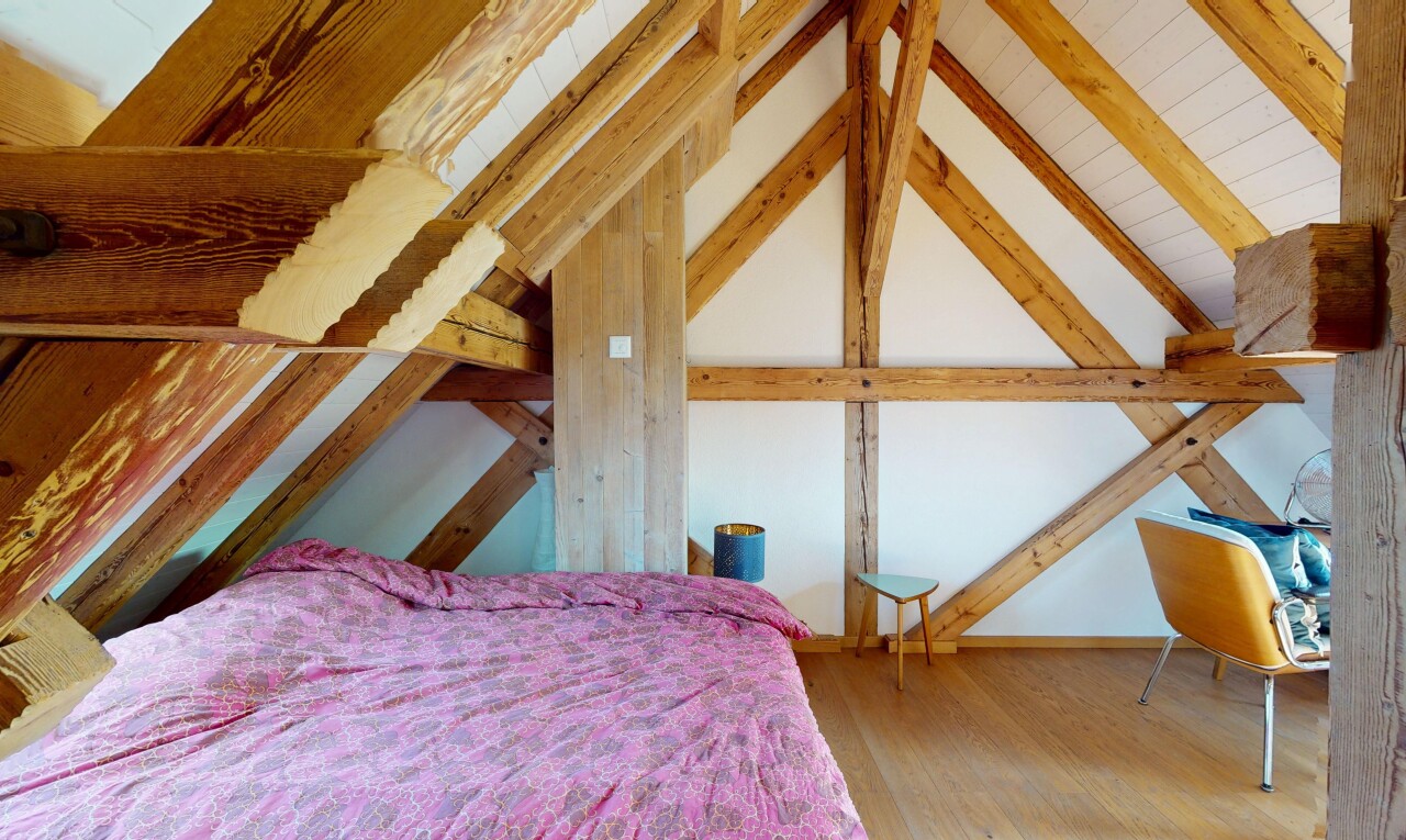 room with wood finished floors