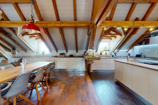kitchen with white cabinetry, modern cabinets, wooden ceiling, light countertops, and black electric cooktop
