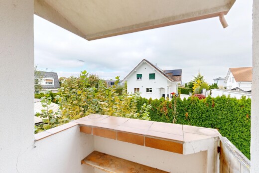 balkon mit from property, balkon, und overcast