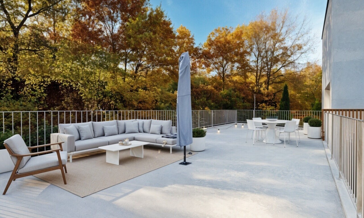 terrasse avec from property, espace de vie extérieur, day time, et terrasse