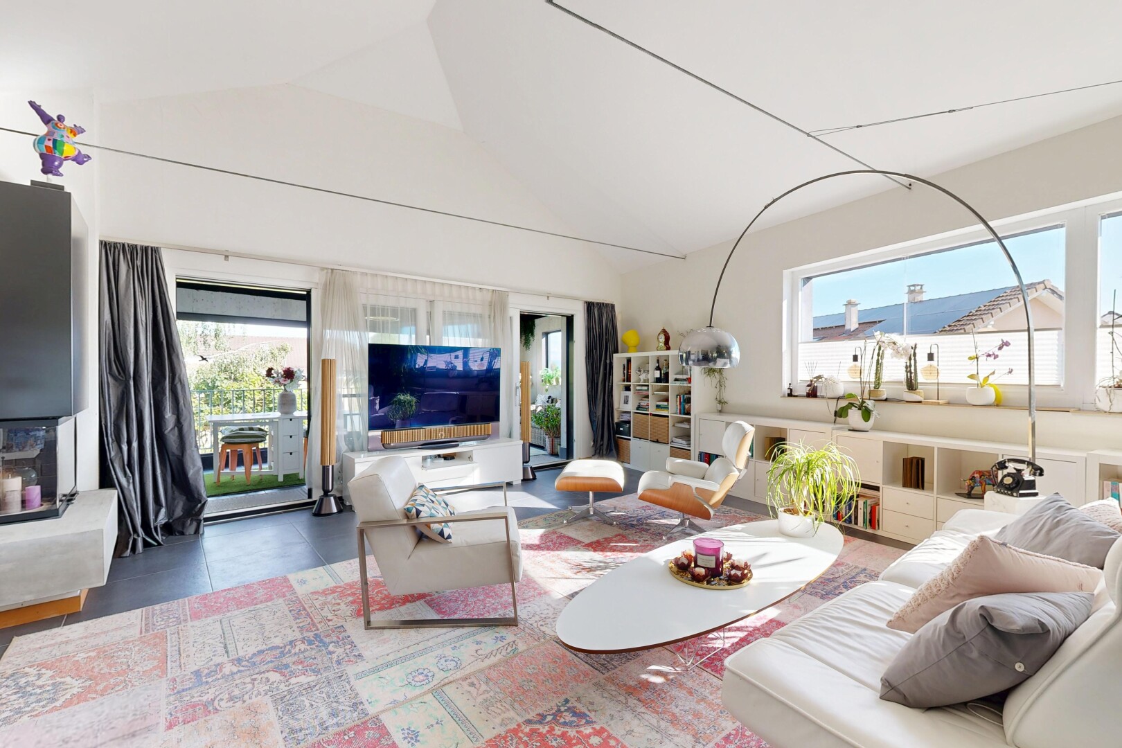 living room featuring healthy amount of natural light