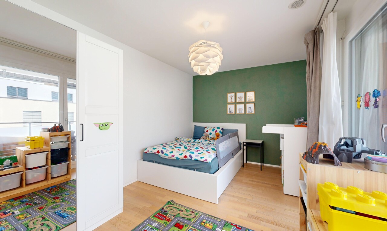 chambre avec inside property, lumière naturelle, natural light, cloison sèche, et drywall