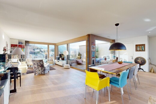 wohn- / esszimmer mit natürliches licht