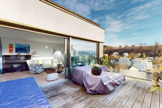 terrasse mit fernseher