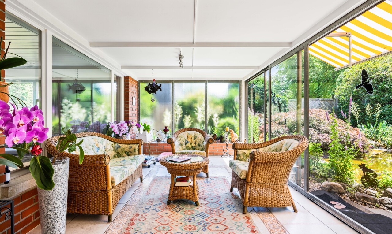 terrasse avec véranda