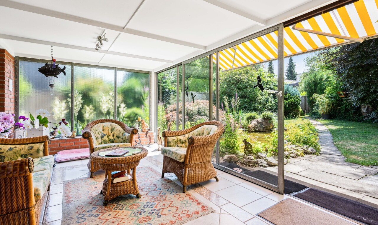 terrasse avec véranda