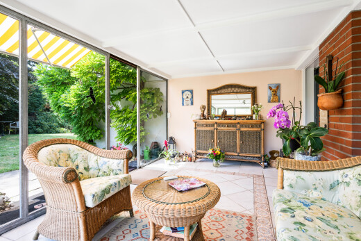 terrasse mit wintergarten