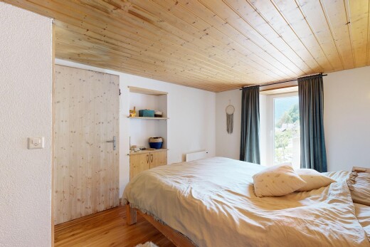 room / bedroom with wood ceiling and light wood finished floors