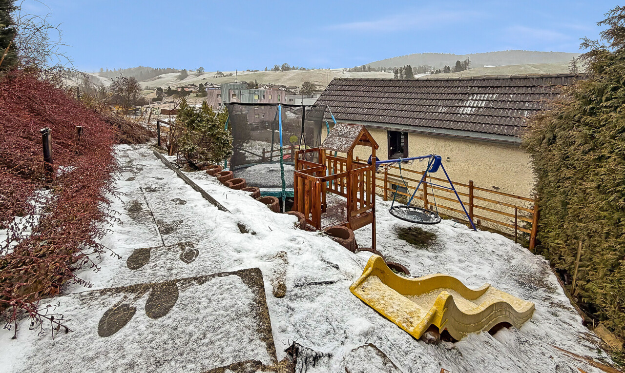 view of snow covered terrace