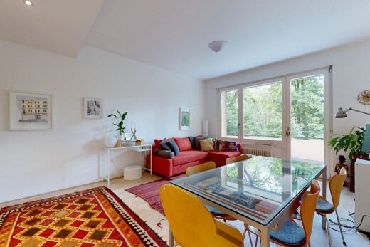 salon / salle à manger avec inside property, drywall, cloison sèche, natural light, et lumière naturelle