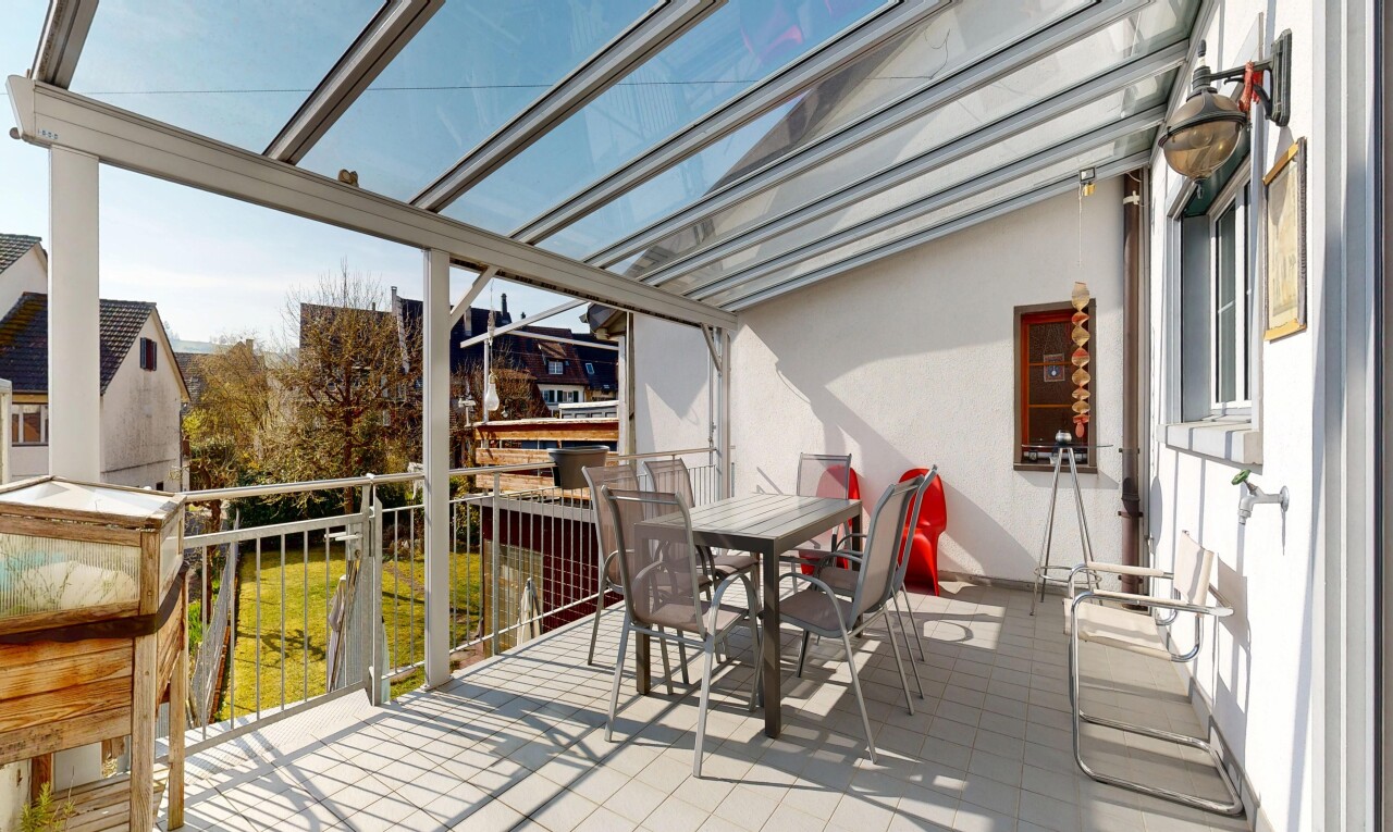 terrasse avec day time, from property, et coin repas extérieur