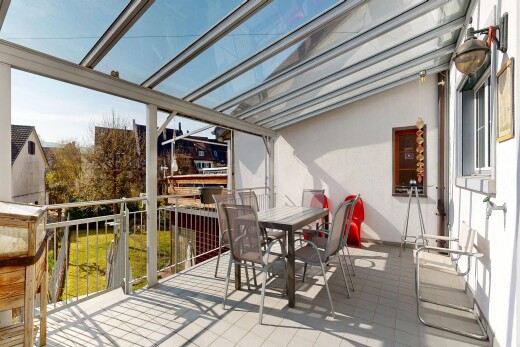 terrasse mit day time, from property, und essbereich im freien