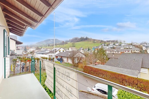 balkon mit day time, balkon, from property, wohngebietblick, und residential view