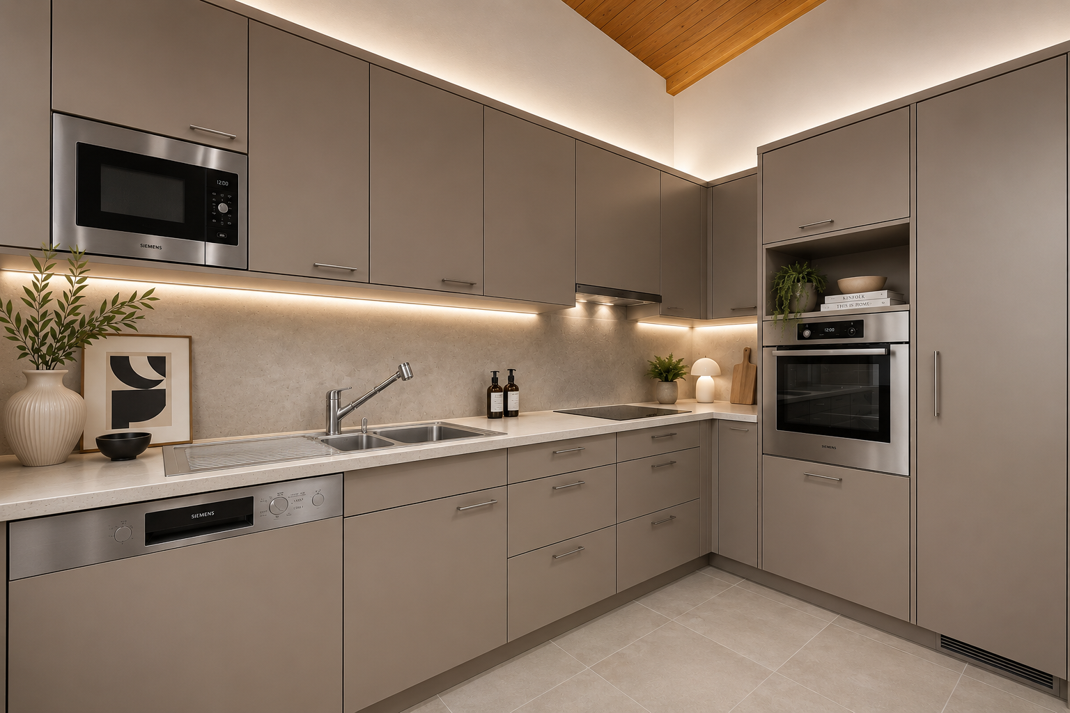 küche mit white cabinets, weiße schränke, light floor, ofen, und geschirrspülmaschine