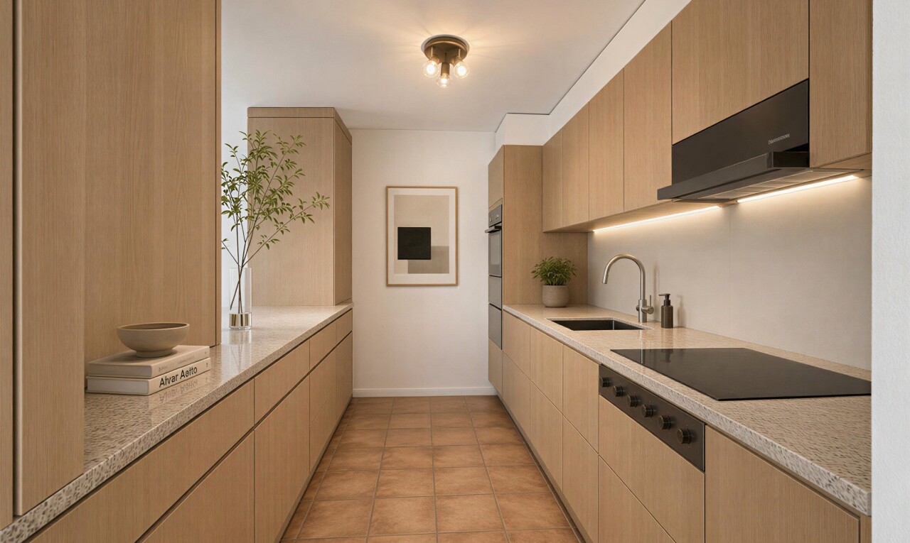cuisine avec arched cabinets, armoires en arc, stone countertops, plans de travail en pierre, et raised cabinets