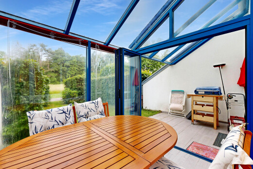 terrasse avec day time, espace de vie extérieur, coin repas extérieur, et inside property
