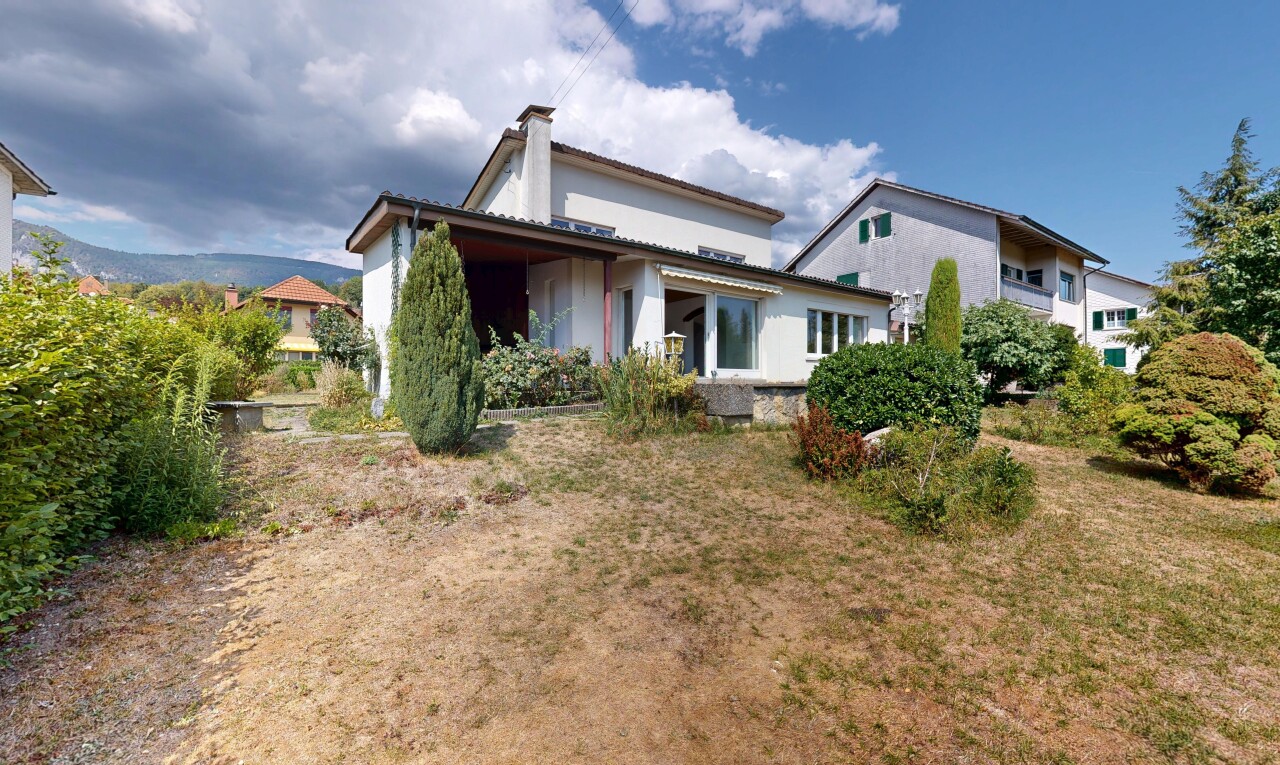 outdoor house with a chimney