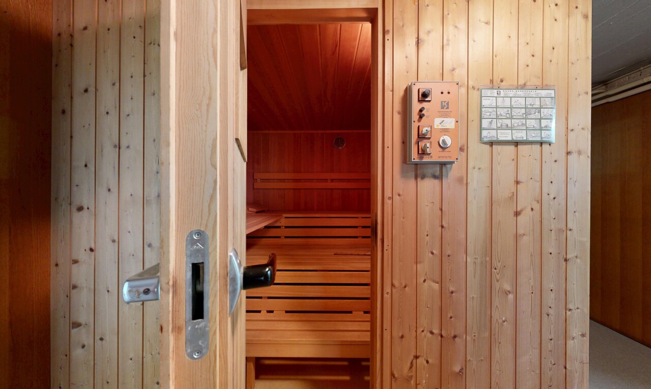 detailed view of wooden walls and a sauna / steam room